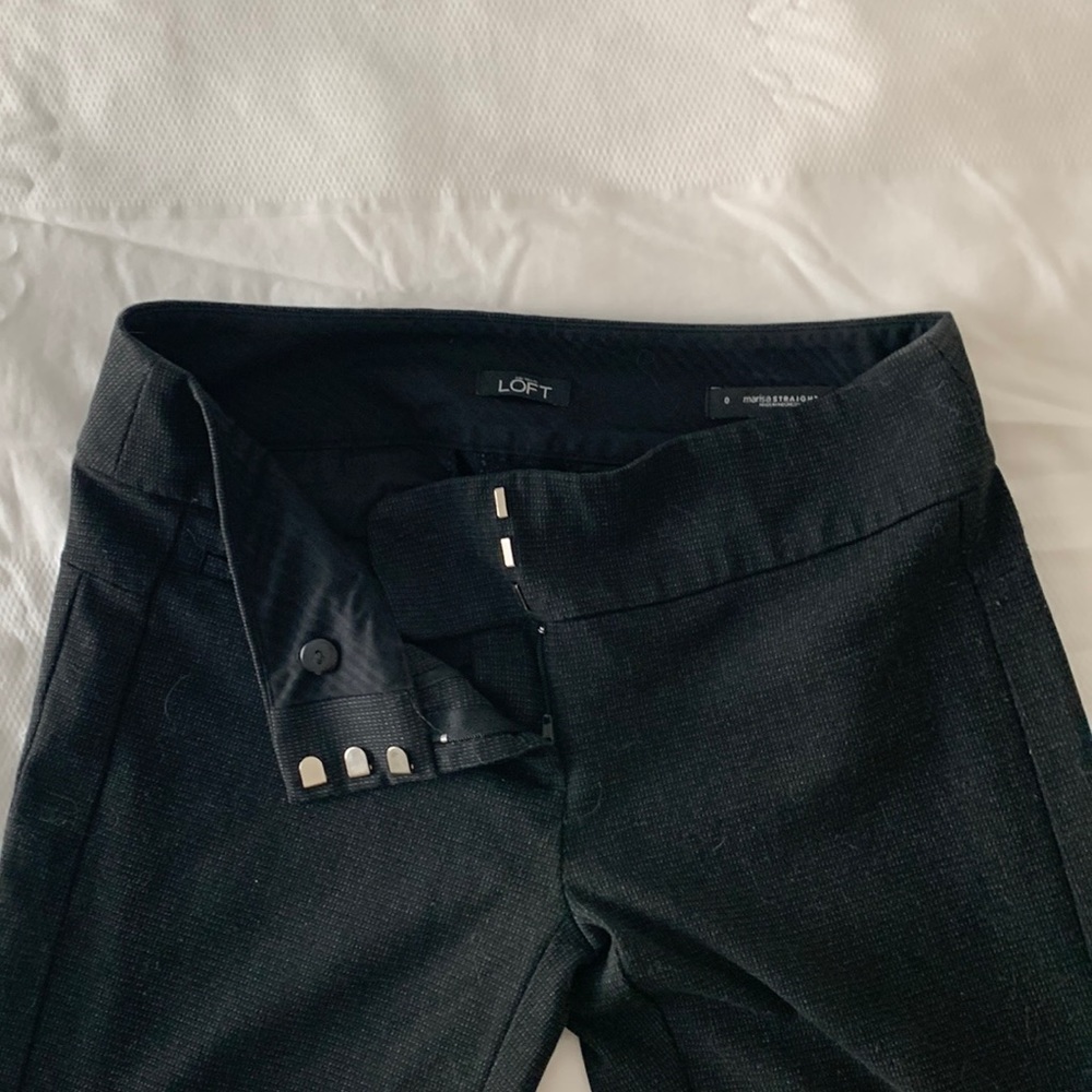 Loft marissa straight work slacks SZ 0